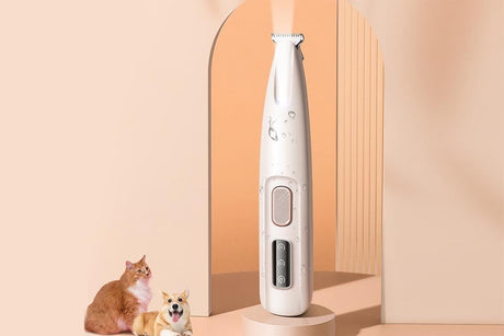 Dog Cat Paw Trimmer 18mm Widen Pet Hair Clipper Dog Clippers for Grooming With LED Light LED Display Rechargeable