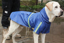 Pet Raincoat Outdoor Waterproof Dog Poncho for Small and Medium Dogs - Blue