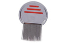 Stainless Steel Pet Flea Comb Fine Tooth Grooming Tool for Dogs Cats - Red