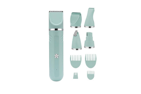 4-in-1 Dog Clipper Dog Grooming Kit with 4 Blade Heads -Green