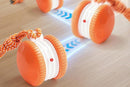 Interactive Pet Rolling Ball Toy Rechargeable Automatic Play Ball for Cats and Dogs - Orange