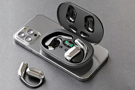 Real-Time AI Translation Earbuds Wireless Headphones for Travel Meetings Learning - Black