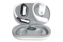 Real-Time AI Translation Earbuds Wireless Headphones for Travel Meetings Learning - White