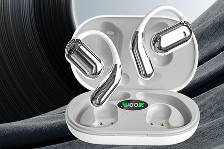 Real-Time AI Translation Earbuds Wireless Headphones for Travel Meetings Learning - White