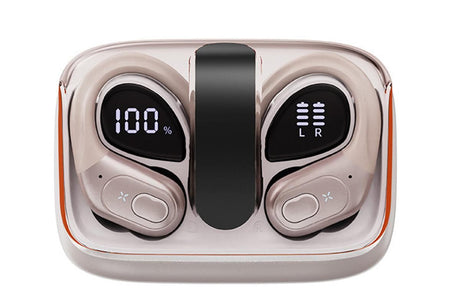 Wireless Bluetooth 5.4 Headphone Over Ear Bud IPX5 Waterproof Earphone for Sport Running - Black