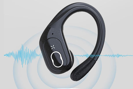 Wireless Bluetooth 5.4 Headphone Over Ear Bud IPX5 Waterproof Earphone for Sport Running - Black