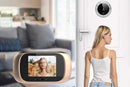Wireless Digital Door Peephole LCD Display Door Viewer with Camera Home Security System -Gold