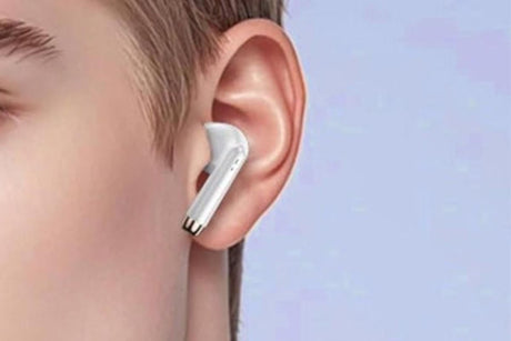 Wireless Earbuds Bluetooth 5.3 In-Ear Headphones with Noise Cancelling Mic IPX7 Waterproof Sports Earphones - White