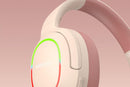 Wireless Gaming Headset Headphone with Microphone Volume - Pink
