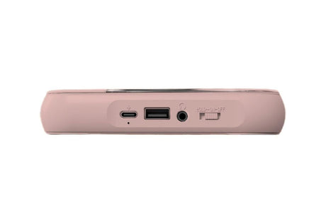 Portable CD Player Bluetooth 5.3 with HiFi Speakers Rechargeable Walkman Supports CD USB MP3 for Home - Pink