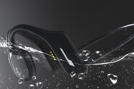 Bone Conduction Headphones Bluetooth Waterproof Sports Headset for Running Cycling Walking - Black