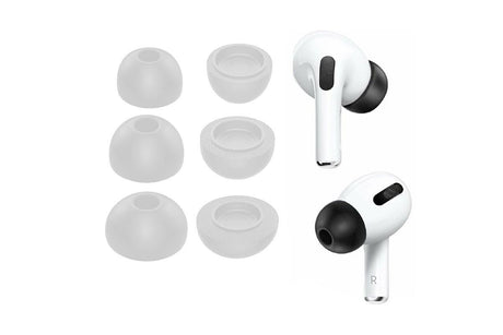Replacement Ear Tips for AirPods Pro Memory Foam Ear Buds Anti-Slip Eartips with Portable Storage Box -Gray