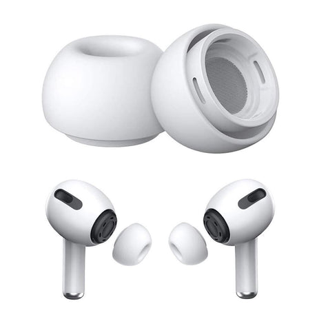 Replacement Ear Tips for AirPods Pro Memory Foam Ear Buds Anti-Slip Eartips with Portable Storage Box -Gray