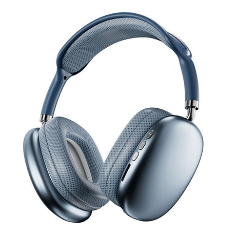 Wireless Bluetooth Over-Ear Headphones TWS Adjustable Earphones Headset Foldable Lightweight Headset for Home Office - Red