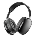 Wireless Bluetooth Over-Ear Headphones TWS Adjustable Earphones Headset Foldable Lightweight Headset for Home Office - Red