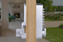 Gate Door Locks Set with Keypad Mechanical Keyless Entry Door Lock for Garden Garage Yard -Silver