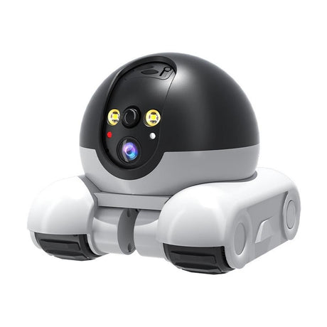 Tank Shape Smart Security Camera with Dual Screen Monitoring