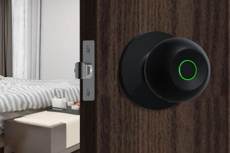 Fingerprint Door Lock Smart Fingerprint Door Knob with Lock Biometric Door Lock with App Control & Key Bluetooth Smart Door Lock with Handle