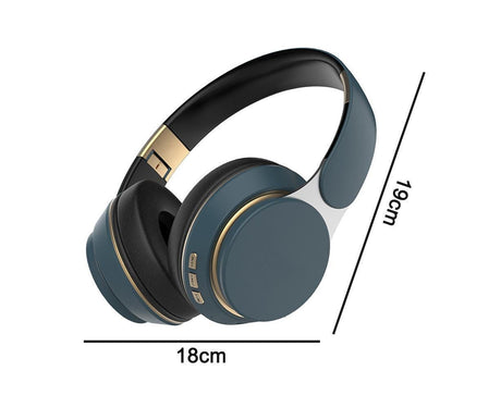 Wireless Headphones - Foldable Stereo - Bluetooth Over Ear Headset with Mic for Sports/Computer