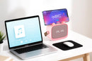 Mini Karaoke Machine Toys Gifts Portable MP3 Player with 2 Wireless Microphone - Pink