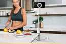Selfie Stick Tripod 360-degree Rotatable Tripod for iPhone Android - White