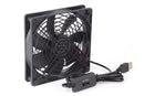 USB Cooling Fan with Speed Controller for Computer Case PC CPU Case DC 5V Office Use