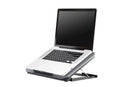 Laptop Cooling Pad Adjustable Height Cooling Stand with Adjustable Height 2 USB Ports Dual Turbine Fans - Silver