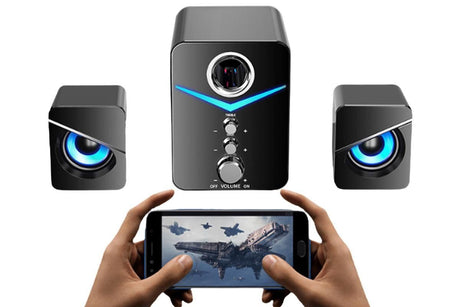 Audio Desktop Wired Desktop Laptop Speaker Bluetooth Speakers LED Surround Sound System
