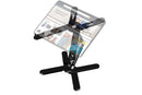 360 Degree Rotating Aluminum Laptop Stand Adjustable Desktop Holder for Notebook - Black