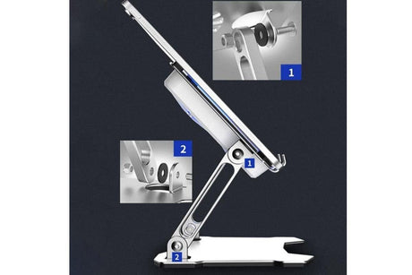 Tablet Cooling Pad Aluminum Adjustable Tablet Stand Tablet Support Notebook Stand Cooling Fan Pad