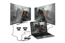 USB C to Dual HDMI Adapter 4K@30Hz Splitter for 2 Monitors Laptop