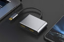 USB C to Dual HDMI Adapter 4K@30Hz Splitter for 2 Monitors Laptop