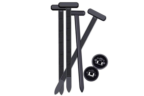 200Pcs Nylon Universal Cable Tie Buckle Zip Tie for Car Repair Wire Bundling