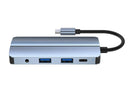8-in-1 Docking Station Type-C to HDMI Multi-Display USB-C Hub PD 100W