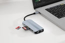 8-in-1 Docking Station Type-C to HDMI Multi-Display USB-C Hub PD 100W