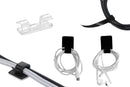 173Pcs Cable Management Organizer Kit Cable Sleeve Split with Self Adhesive Cable Clips Holder