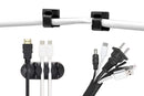 173Pcs Cable Management Organizer Kit Cable Sleeve Split with Self Adhesive Cable Clips Holder