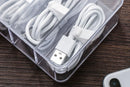 Cable Organizer Storage Box Desktop Power Cord Organizer with 7 Compartments for Office