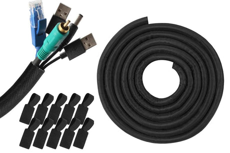 No Chew Cord Protector for Pets Bite Resistant Cable Sleeve for Cats Dogs Rabbits - S