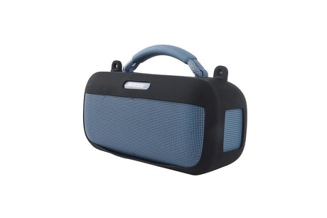 Silicone Protective Case with Shoulder Strap Compatible with Bose SoundLink Max Speaker - Black