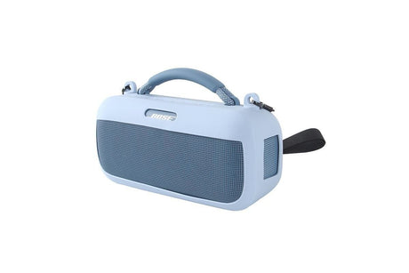 Silicone Protective Case with Shoulder Strap Compatible with Bose SoundLink Max Speaker - Blue