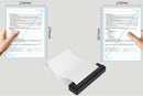 Portable Printer Wireless Bluetooth A4 Thermal Mobile Printer with 100Pcs Thermal Paper Inkless Printer Compatible with iOS Android for Office Car Home -Black