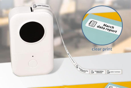 Portable Bluetooth Label Printer Mini Thermal Handheld Sticker Machine for Home & Office