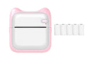 Mini Pocket Wireless Small Thermal Pocket Sticker Printer Bluetooth Inkless Printer Portable Mobile Phone Picture Receipt Printer -Pink
