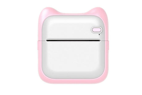 Mini Pocket Wireless Small Thermal Pocket Sticker Printer Bluetooth Inkless Printer Portable Mobile Phone Picture Receipt Printer -Pink