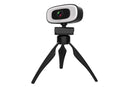 4K Webcam with Ring Light Built in Microphone and Tripod for Video Conferencing