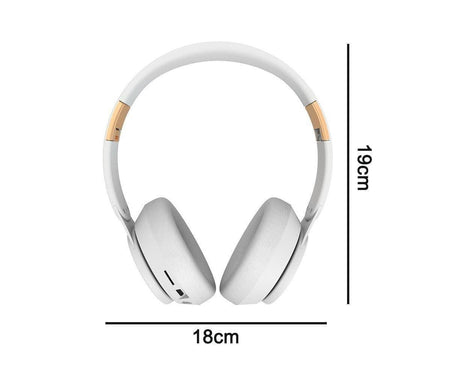 Wireless Headphones - Foldable Stereo - Bluetooth Over Ear Headset with Mic for Sports/Computer