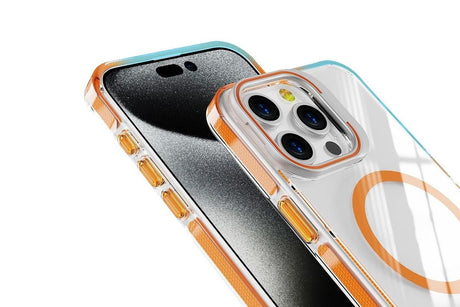For iPhone 16 Series Phone Case with Stand Full Body Case -Orange /iPhone 16