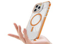 For iPhone 16 Series Phone Case with Stand Full Body Case -Orange /iPhone 16 Plus