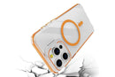 For iPhone 16 Series Phone Case with Stand Full Body Case -Orange /iPhone 16 Plus